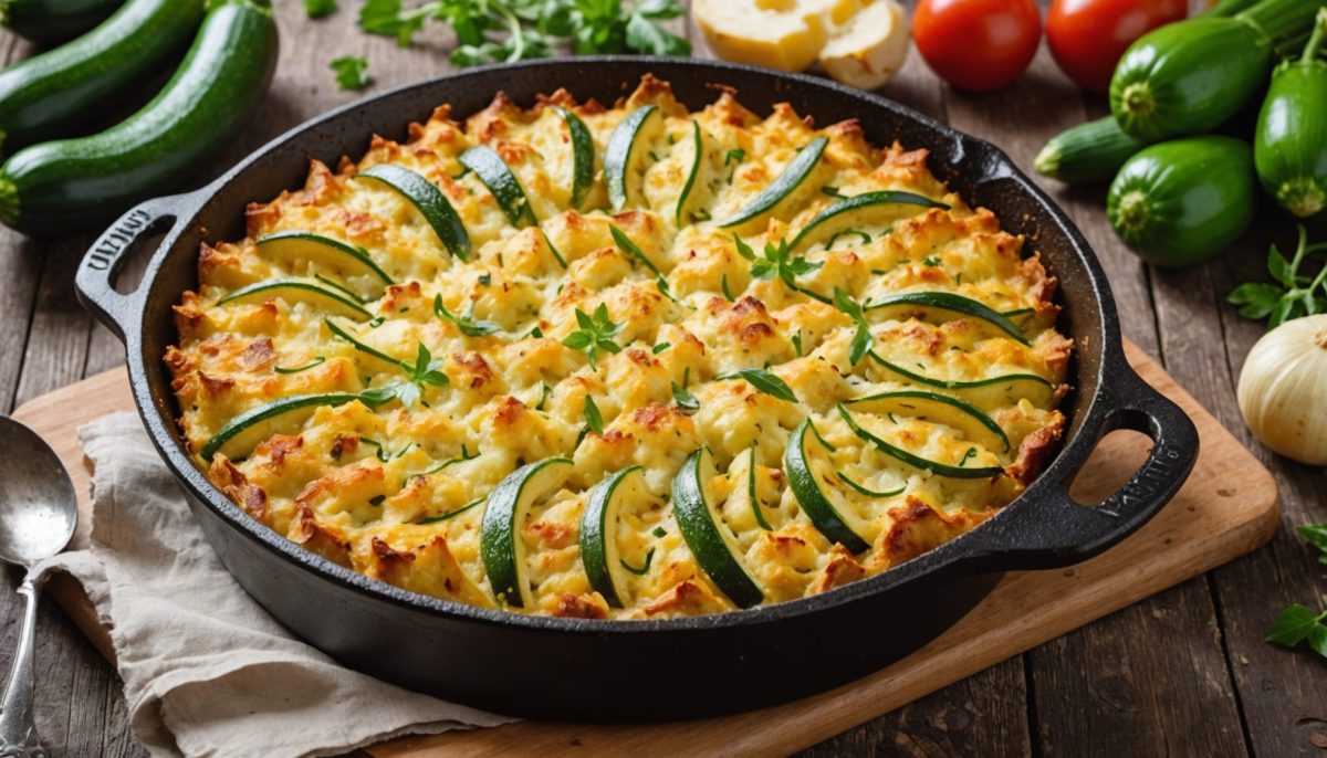 découvrez notre recette facile et rapide de gratin savoureux aux courgettes et pommes de terre, un délice à essayer absolument pour un repas gourmand et réconfortant.