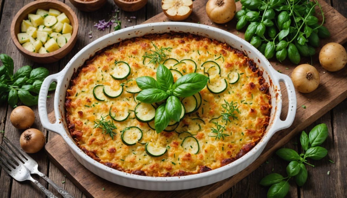 découvrez notre recette facile de gratin savoureux aux courgettes et pommes de terre. un plat gourmand à essayer absolument pour régaler toute la famille !