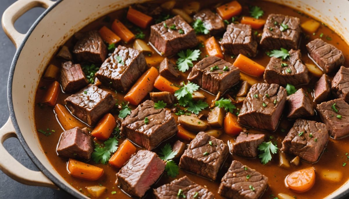 découvrez le secret du morceau de bœuf idéal pour un couscous tendre et savoureux, et surprenez vos invités avec une viande parfaitement cuite et pleine de goût.