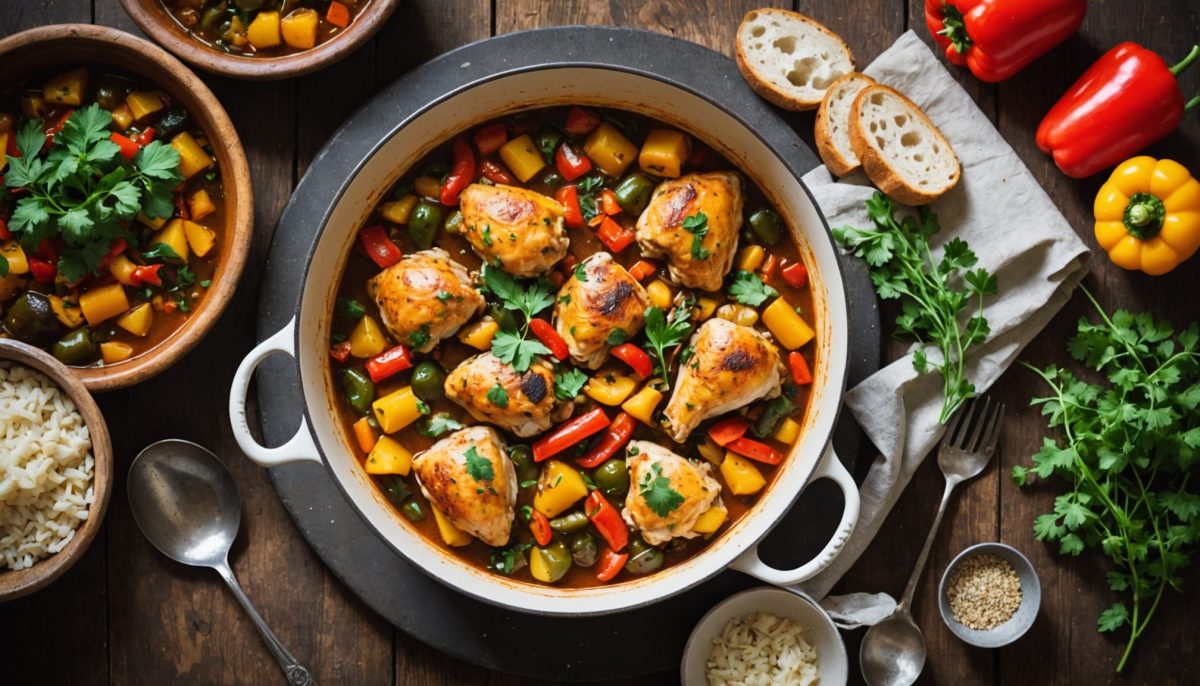 découvrez les secrets gourmands et la recette authentique du poulet basquaise de ma grand-mère, un plat traditionnel basque savoureux et facile à préparer.