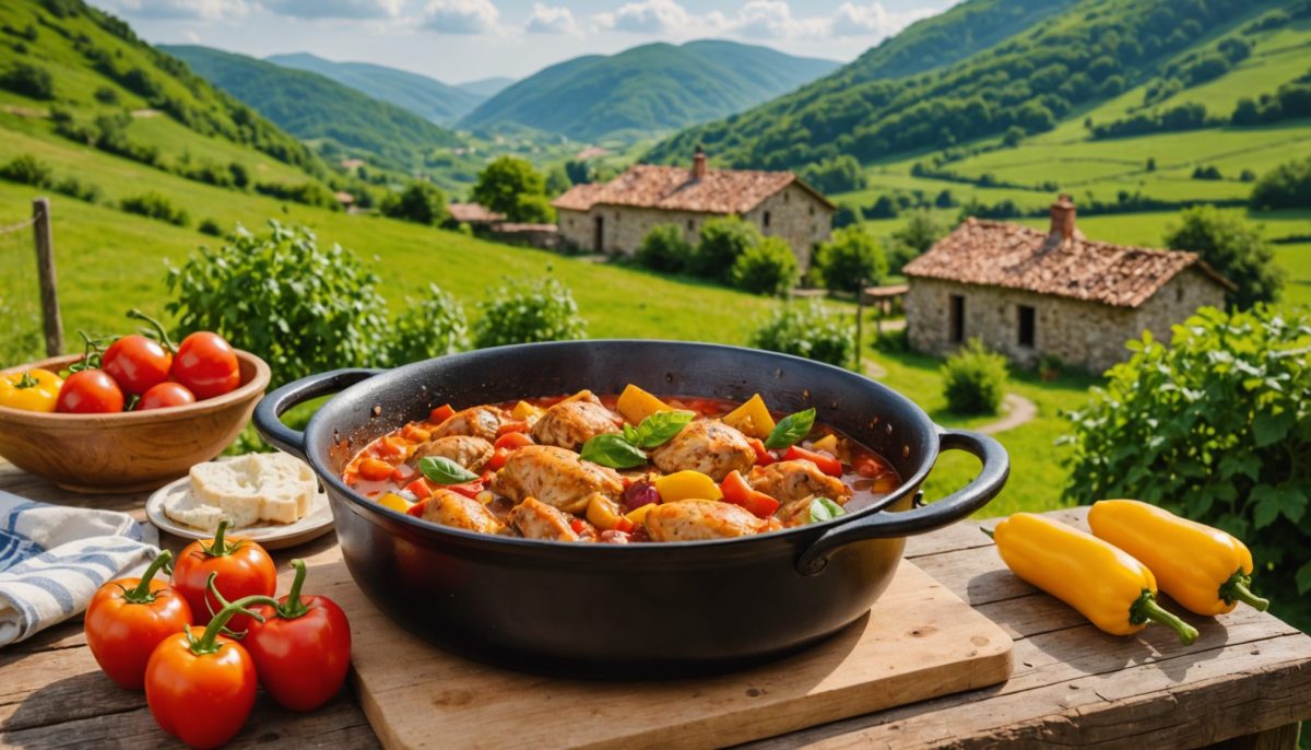 découvrez les secrets gourmands du poulet basquaise authentique de ma grand-mère, une recette traditionnelle pleine de saveurs et de générosité à partager en famille.