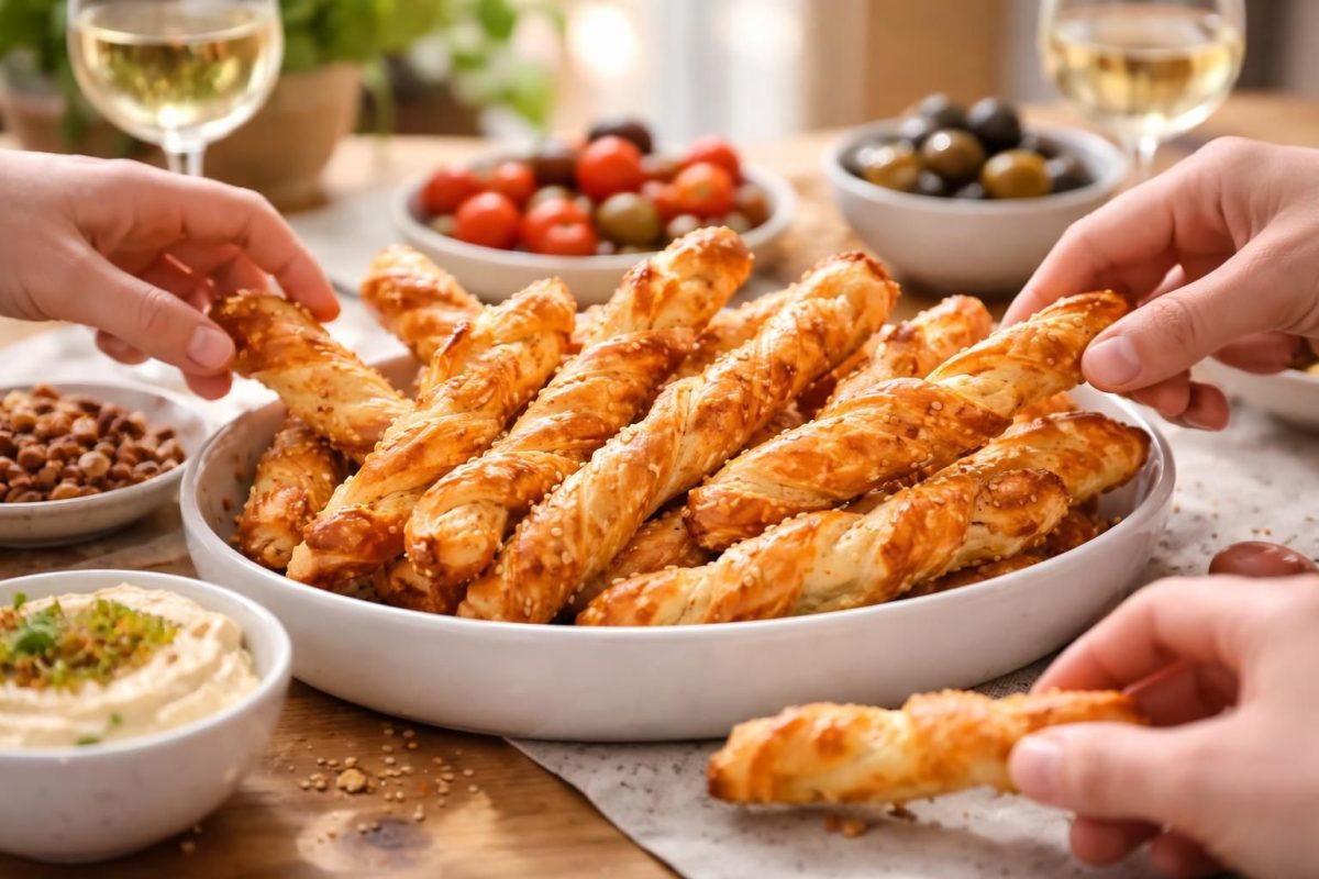 découvrez ces torsades feuilletées croustillantes et irrésistibles, réalisées en seulement 3 ingrédients. parfaites pour l'apéro, elles se dévorent en un rien de temps. adieu les chips, place à la gourmandise maison !
