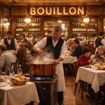 découvrez l'histoire authentique et le concept unique des restaurants « bouillon », emblèmes de la gastronomie française conviviale et accessible.