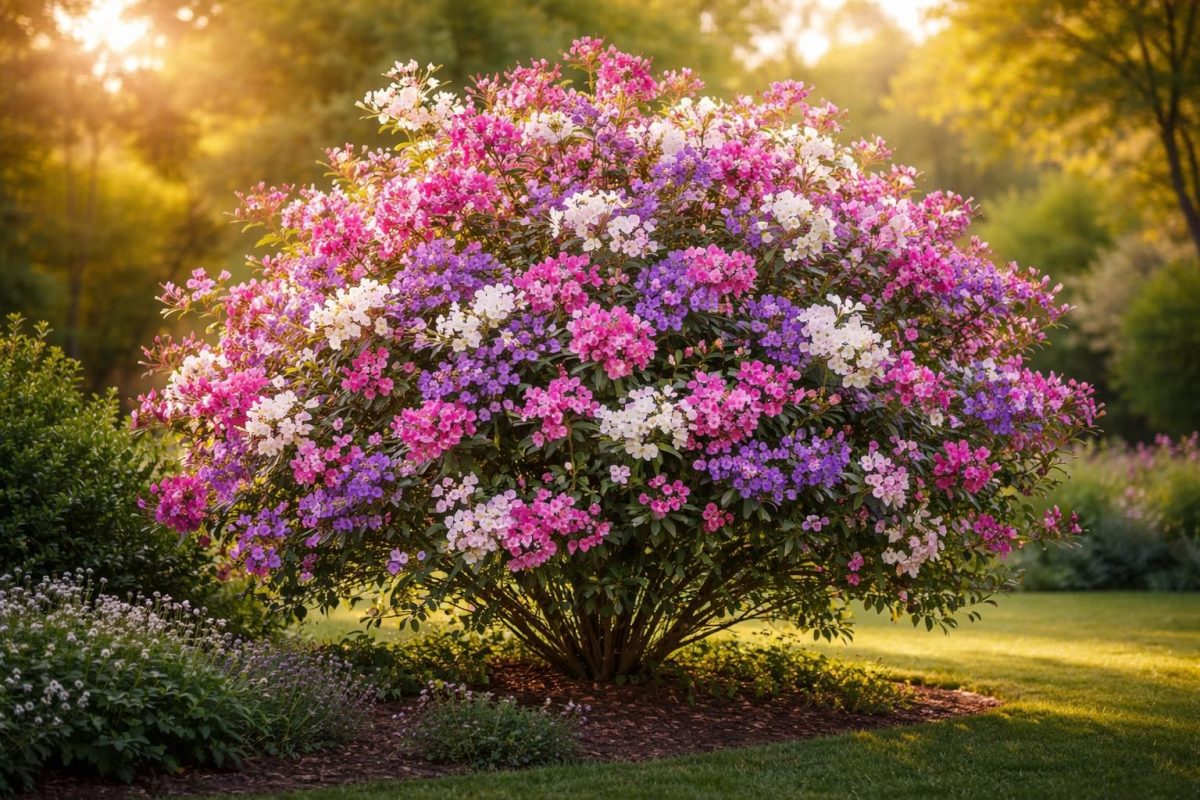 découvrez cet arbuste spectaculaire qui fleurit jusqu'à 8 mois par an, apportant beauté et couleur à votre jardin sans le moindre effort.