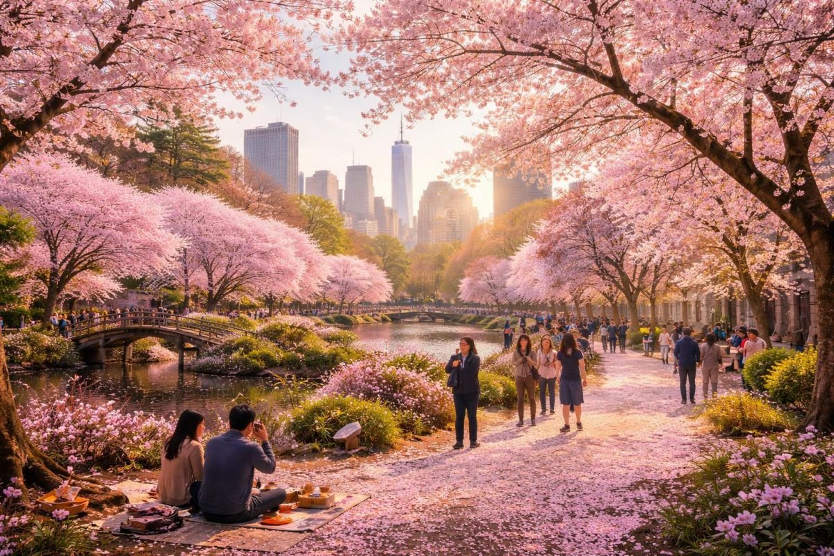 plongez dans l'enchantement du hanami avec notre galerie d'images captivantes, célébrant la beauté fugace des cerisiers japonais en fleurs à travers le monde.