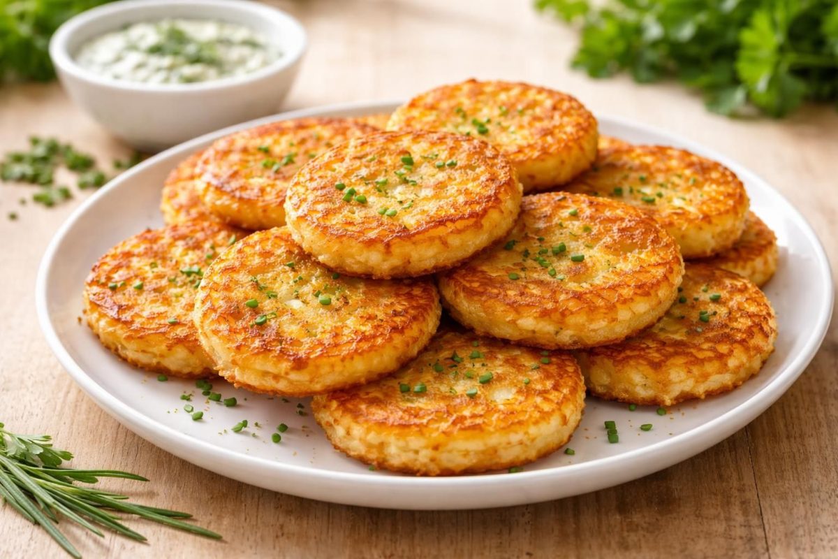 découvrez ma recette facile de galettes de pommes de terre au four, croustillantes en seulement 10 minutes et plus légères que des frites pour un plaisir sain et gourmand.