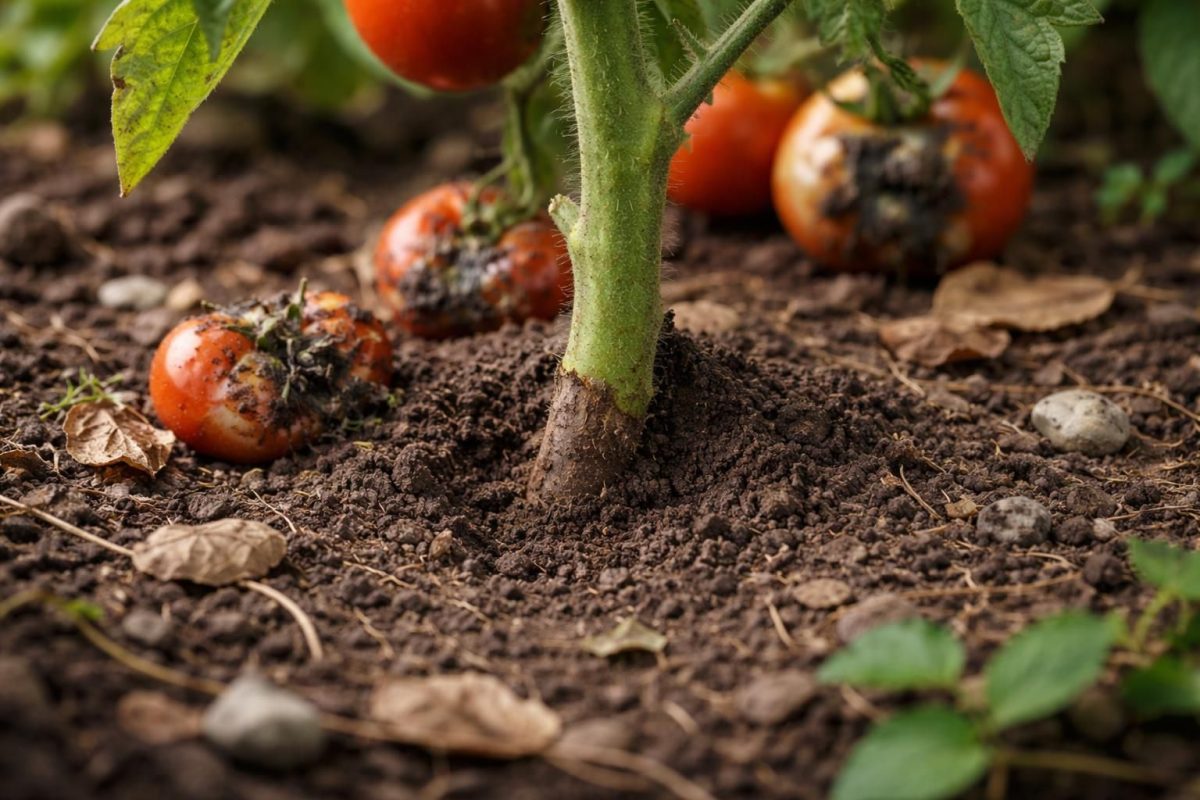 découvrez pourquoi 90 % des jardiniers enterrent à tort le petit segment de tige des tomates au pied pourrissant et apprenez les bonnes pratiques pour éviter ce problème et sauver vos plants.